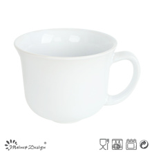 16oz Suppe Becher Solid White Glasur Design